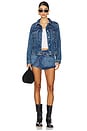 view 5 of 6 JUPE-SHORT EN JEAN FREE PEOPLE MAXINE in Cerulean