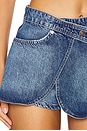 view 6 of 6 JUPE-SHORT EN JEAN FREE PEOPLE MAXINE in Cerulean