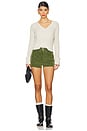 view 5 of 6 x REVOLVE Jada Suede Micro Short in Chives
