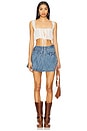 view 5 of 6 x We The Free Stephie Denim Skort in Bella Blue