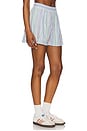 view 2 of 6 Get Free Striped Pull On Short in Sky Blue Combo