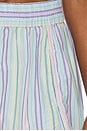 view 6 of 6 Get Free Striped Pull On Short in Sky Blue Combo