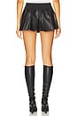 view 4 of 6 x We The Free Paradise Found Faux Leather Skort In Black in Black