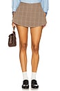 view 1 of 6 Paradise Found Menswear Skort in Chocolate