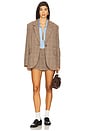 view 5 of 6 Paradise Found Menswear Skort in Chocolate