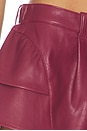 view 6 of 6 SHORT IMITATION CUIR STAR DUST in Burgandy