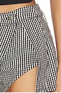 view 6 of 6 Georgie Gingham Micro Skort in Black Combo