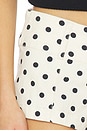 view 6 of 6 Ana Printed Micro Short in Spring White Combo