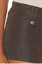 view 6 of 6 Vagabond Suede Short in Chocolate Tore