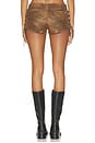 view 5 of 6 Sun Siren Suede Mirco Short in Milk Chocolate
