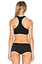 view 4 of 5 Side Cross Racerback Bra in Black