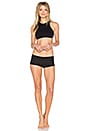 view 5 of 5 Side Cross Racerback Bra in Black
