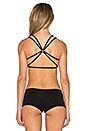view 4 of 5 Seamless Crossback Bralette in Black