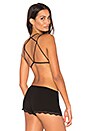 view 1 of 5 SUJETADOR DE ESCOTE ALTO Y TIRAS EN LA ESPALDA in Black