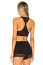 view 3 of 4 Galloon Lace Racerback Bra in Black