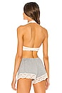 view 3 of 4 Galloon Lace Halter Bralette in Ivory
