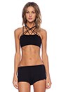 view 1 of 3 Fairuza Strappy Front Bra in Black