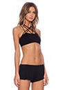 view 2 of 3 Fairuza Strappy Front Bra in Black