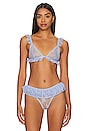 view 1 of 4 x Intimately FP Feeling Frilly Triangle Bralette In Blue in Blue