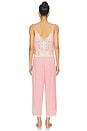 view 3 of 4 ÍNTIMO SUMMER PANT in Pink Combo
