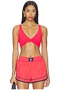 view 1 of 4 SOUTIEN-GORGE DE SPORT NEVER BETTER TWIST CROP in Grapefruit