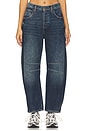 view 1 of 6 x We The Free Good Luck Mid Rise Barrel Jeans in Deep End