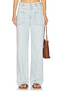 view 2 of 7 x We The Free Palmer Cuffed Wide Leg In Daydream Blue in Daydream Blue