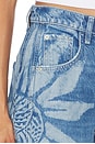 view 6 of 6 Good Luck Printed Barrel Jean in Sun Fade