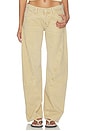 view 1 of 6 Fable Twisted Seam Jean in Oat Latte
