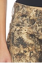 view 8 of 7 X We The Free Fable Low Rise Bowed Jean in Chocolate Brown Comb
