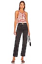 view 4 of 4 FREE PEOPLE ROSIE 조끼 in Red Rose Combo