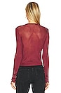 view 3 of 4 H20 Crew Pullover in Garnet