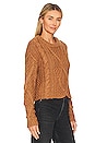 view 2 of 4 Cutting Edge Cable Sweater in Camel