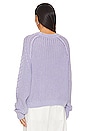 view 3 of 4 Frankie Cable Sweater in Heavenly Lavender