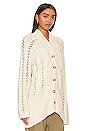 view 3 of 5 Cable Cardi in Ivory