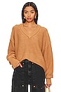view 1 of 4 Alli V-neck Sweater in Camel