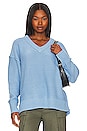 view 1 of 4 Alli V-neck Sweater in Placid Blue