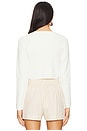 view 4 of 5 FREE PEOPLE SYDNEY SHRUNKEN カーディガン in Optic White
