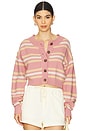 view 1 of 4 Lila Stripe Cardi in Pink Combo