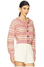 view 2 of 4 Lila Stripe Cardi in Pink Combo