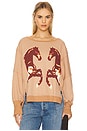 view 1 of 4 Graphic Camden Sweatshirt in Mirrored Horses