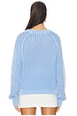 view 3 of 4 Frankie Cable Sweater in Della Robbia Blue