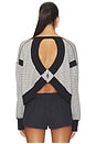 view 4 of 6 x FP Movement My Time Layer Textured Sweatshirt in Black & White