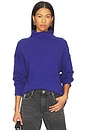 view 1 of 4 x We The Free Torres Rolls Neck Sweater in Skipper Blue