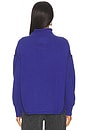 view 3 of 4 x We The Free Torres Rolls Neck Sweater in Skipper Blue