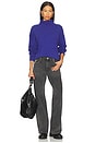 view 4 of 4 x We The Free Torres Rolls Neck Sweater in Skipper Blue