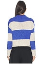 view 3 of 4 Opal Rugby Stripe Sweater in Cobalt Combo