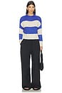 view 4 of 4 Opal Rugby Stripe Sweater in Cobalt Combo