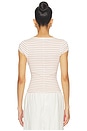 view 3 of 5 JERSEY MOST WANTED STRIPED in Mauve & Ivory Stripe