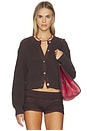 view 1 of 4 GILET VIENNA in French Chocolate